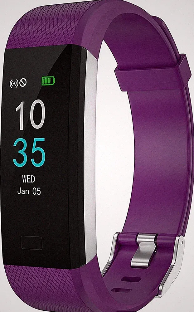Fitness Armband Violett Smartwatch mit GPS und Schrittzähler