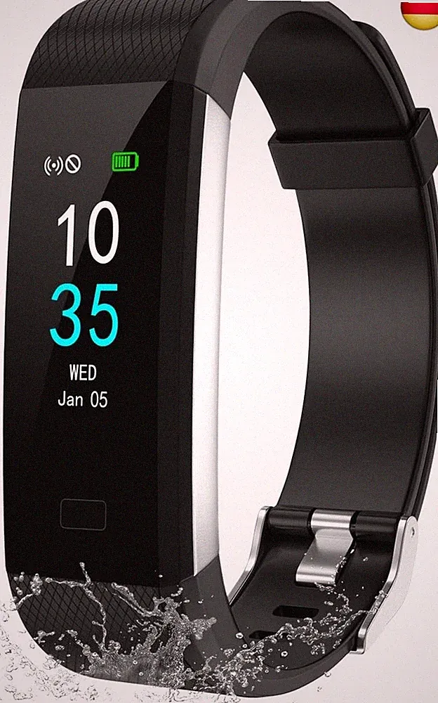 Fitness Armband Wasserdicht | Smartwatch Fitness Tracker Uhr mit Schrittzähler