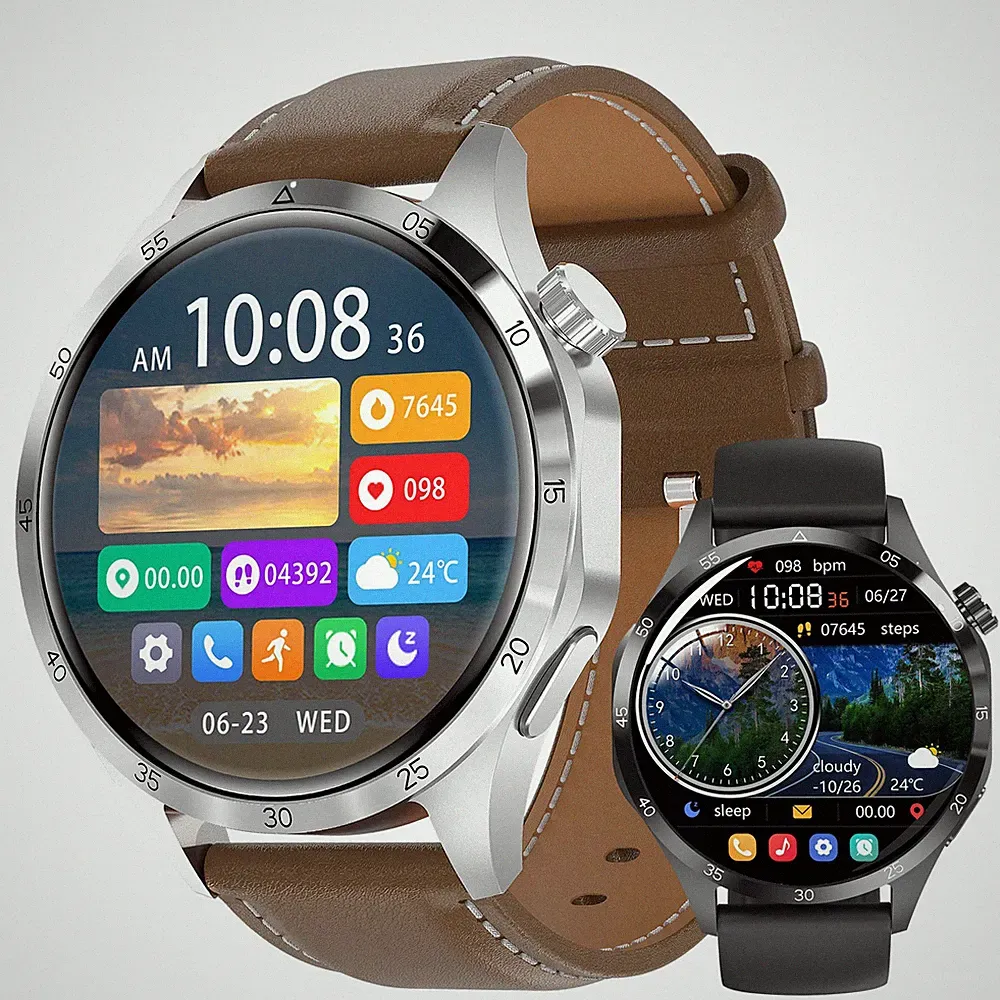 Fitness Smart Watch Bluetooth Anruf Gesundheitsmonitor Wasserdicht iOS Kompatibel Neu
