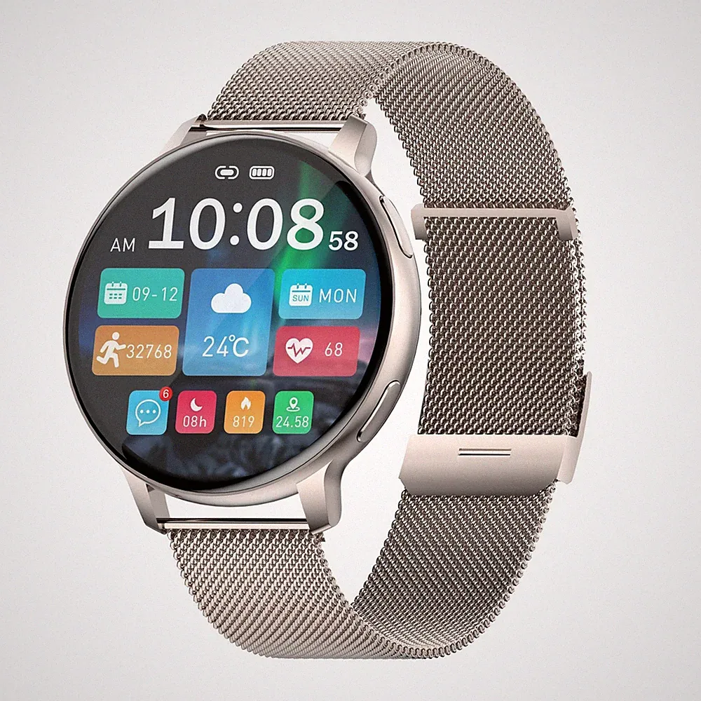 Fitness Smart Watch Blutdruck Pulsmesser Bluetooth Anruf Sportmodi