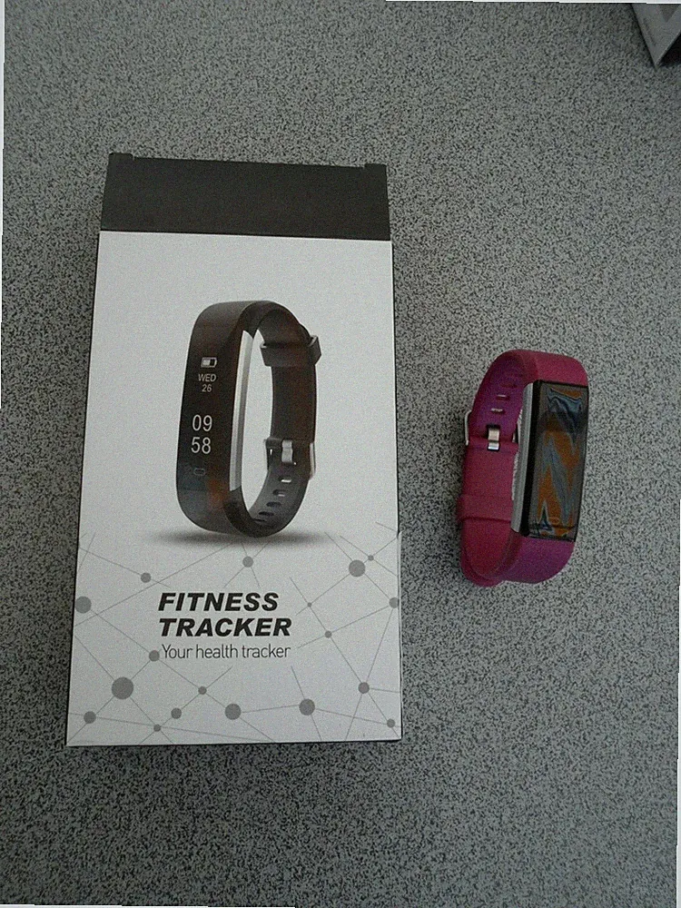 Fitness Tracker für Damen bordeaux