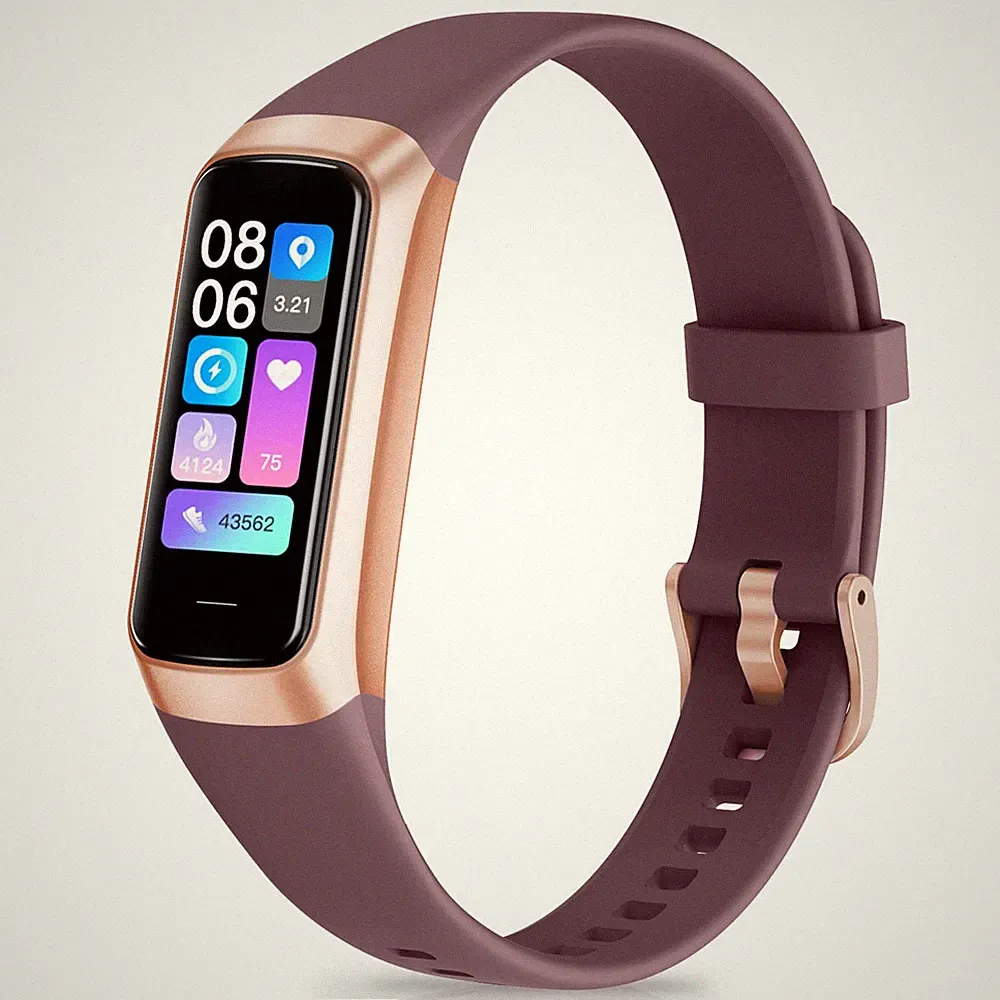 Fitness Tracker Smartwatch Herren Damen IP68 Wasserdicht 24h Herzfrequenzmonitor