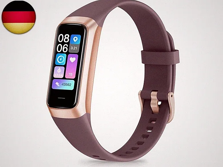 Fitness Tracker Smartwatch Herren Damen, IP68 Wasserdicht Fitnessuhr