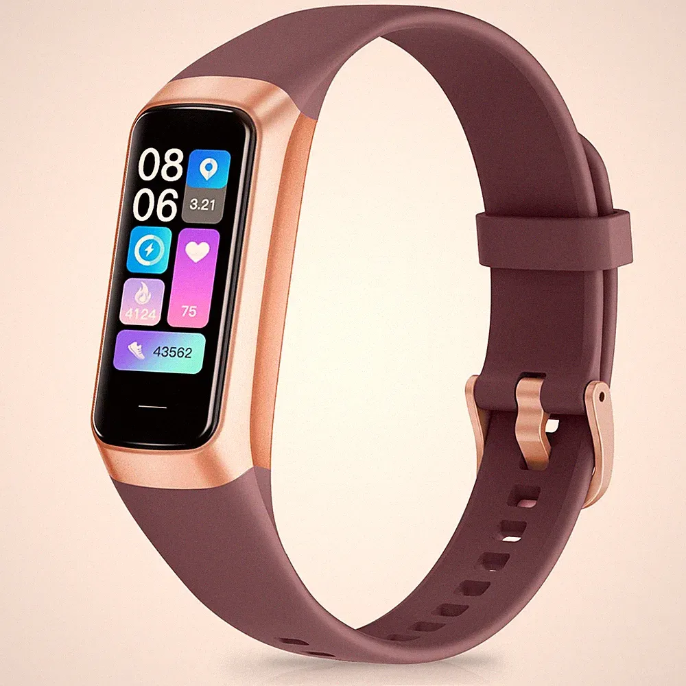 Fitness Tracker Smartwatch Herren Damen Wasserdicht Herzfrequenzmonitor 1,10