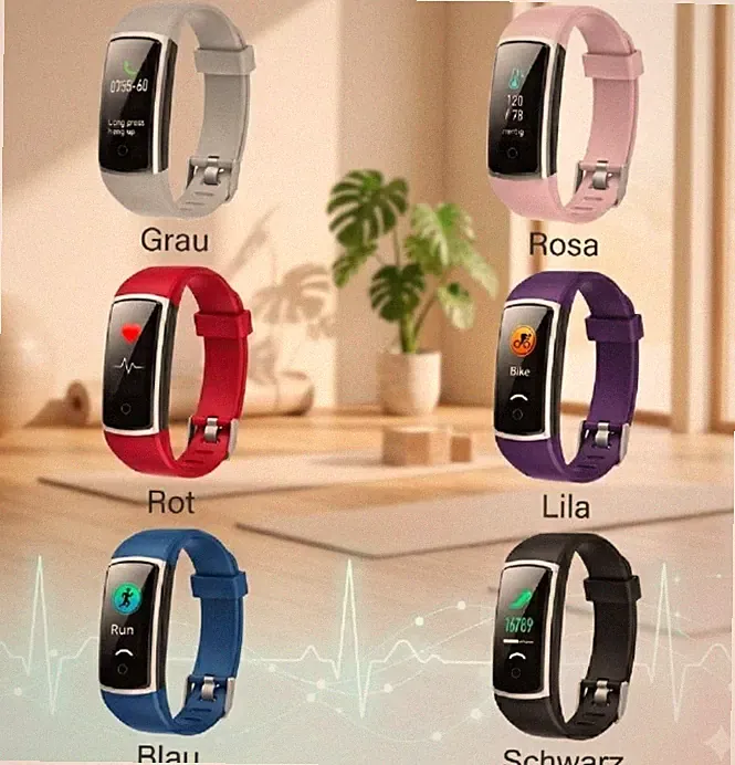 Fitness Tracker Smartwatch Herzfrequenz, 14 Sportmodi byiEmre