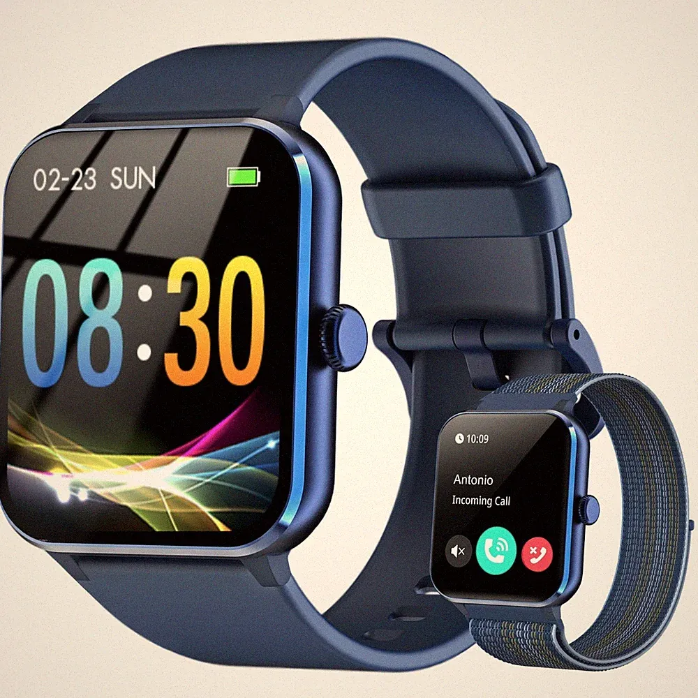 Fitnessuhr Smart Watch Damen Herzfrequenz Blutdruck Schlaf Tracker Smartwatch