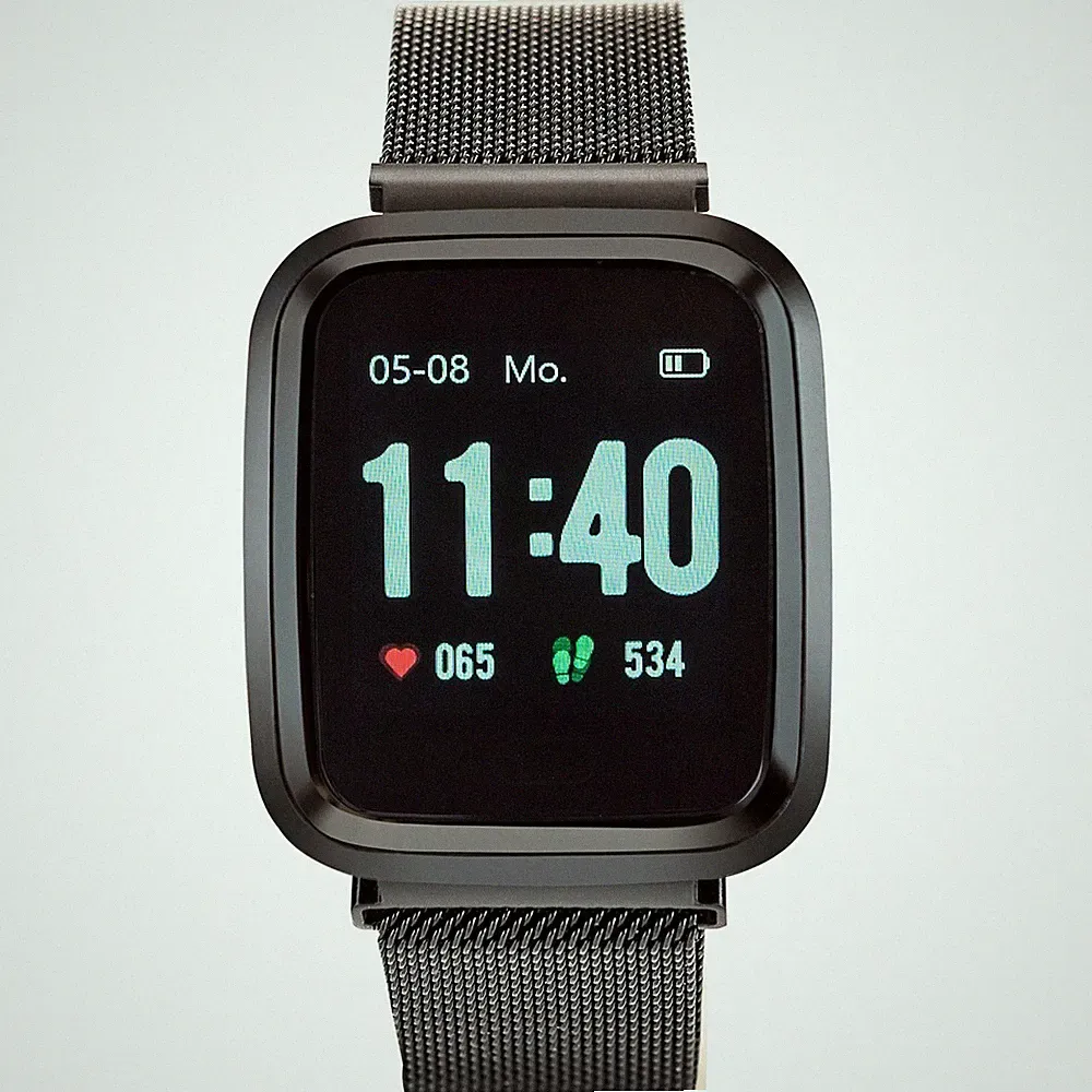 Fitnessuhr Smartwatch XXL-Farbdisplay 5 Sportmodi Fitnesstracker Schrittzähler