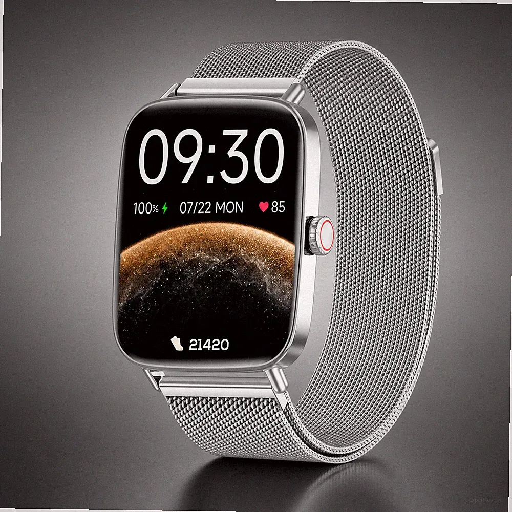 Fitpolo Smartwatch 1,85" Bluetooth 5.3 100+ Sportmodi IP68 350 mAh SpO2 NEU OVP