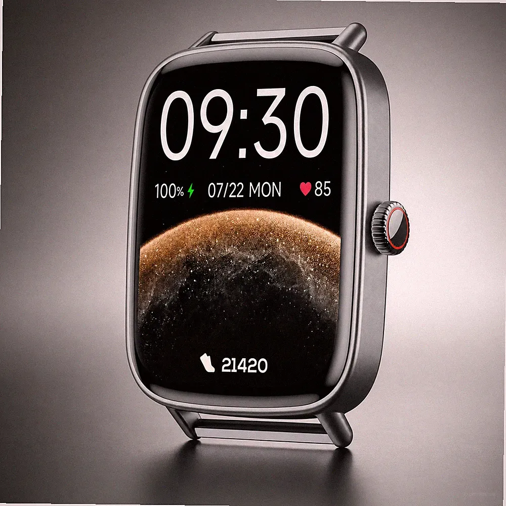 Fitpolo Smartwatch 1,85" Telefonfunktion IP68 Bluetooth 5.3 350 mAh SpO2 NEU OVP