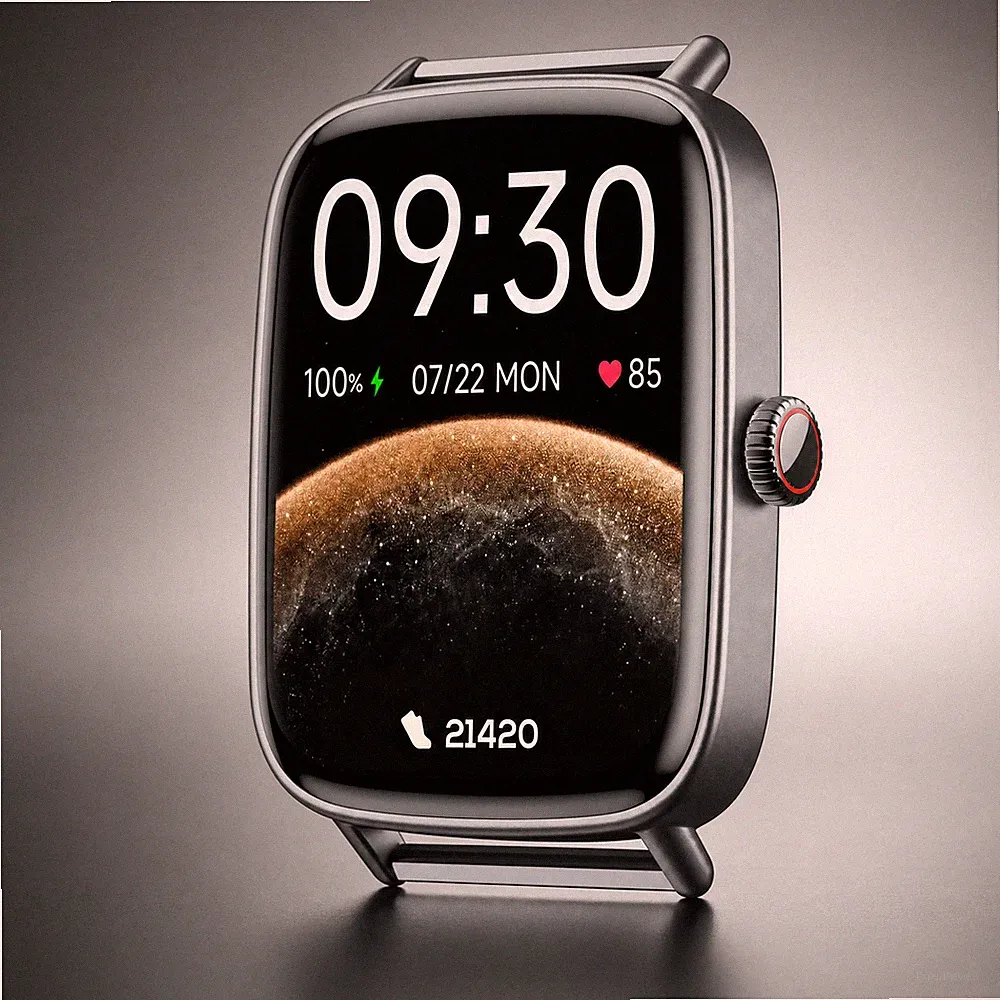 Fitpolo Smartwatch 1,85" Telefonfunktion IP68 Bluetooth 5.3 350 mAh SpO2 NEU OVP