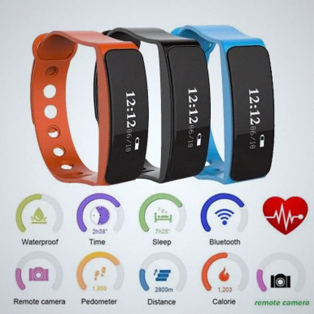 Flagfit Smart Watch Aktivitätstracker/Herzfrequenz/Schrittzähler/Schlafmonitor