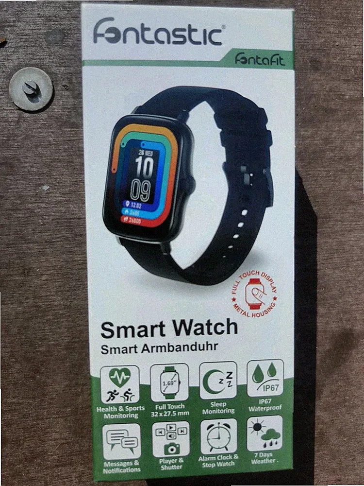 ⌚ Fontastic Smartwatch 480CH Talis – Neu – Full Touch – IP67 – Schnellversand