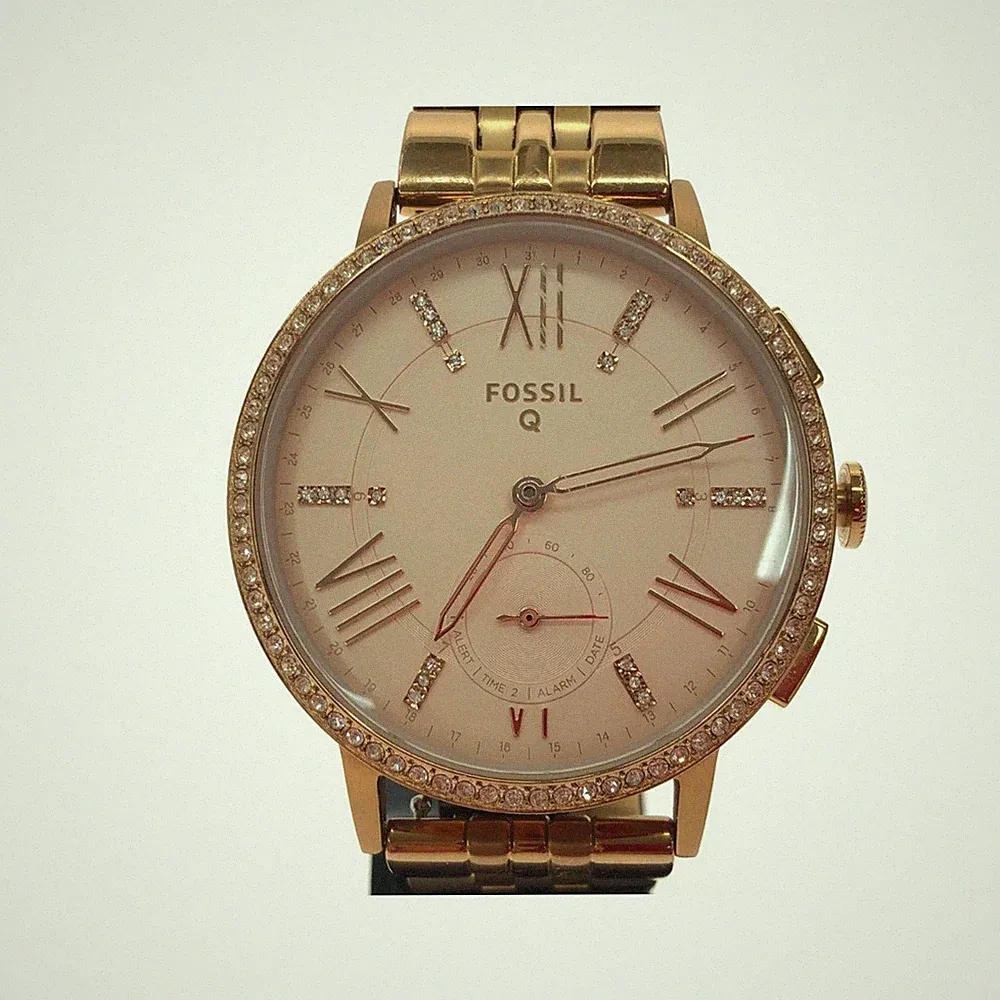 FOSSIL Damen Quarz Smartwatch Big Face NDW2A Roségold aus Japan