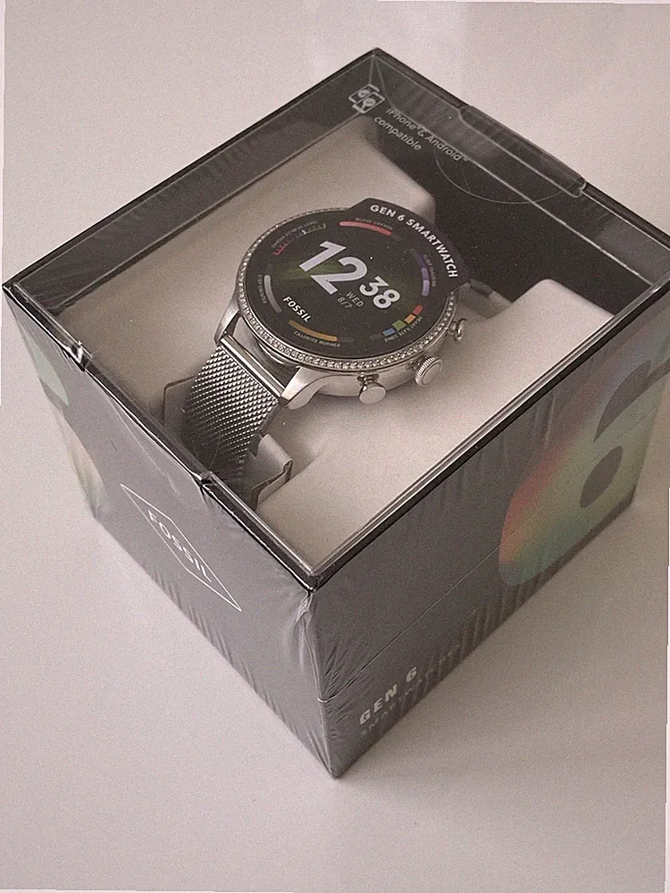 smartwatch damen fossil silber