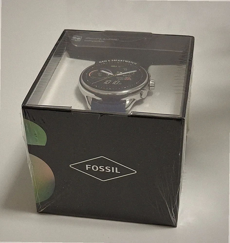 Fossil Damen Smartwatch 6 Generation Silikon Blau FTW4070