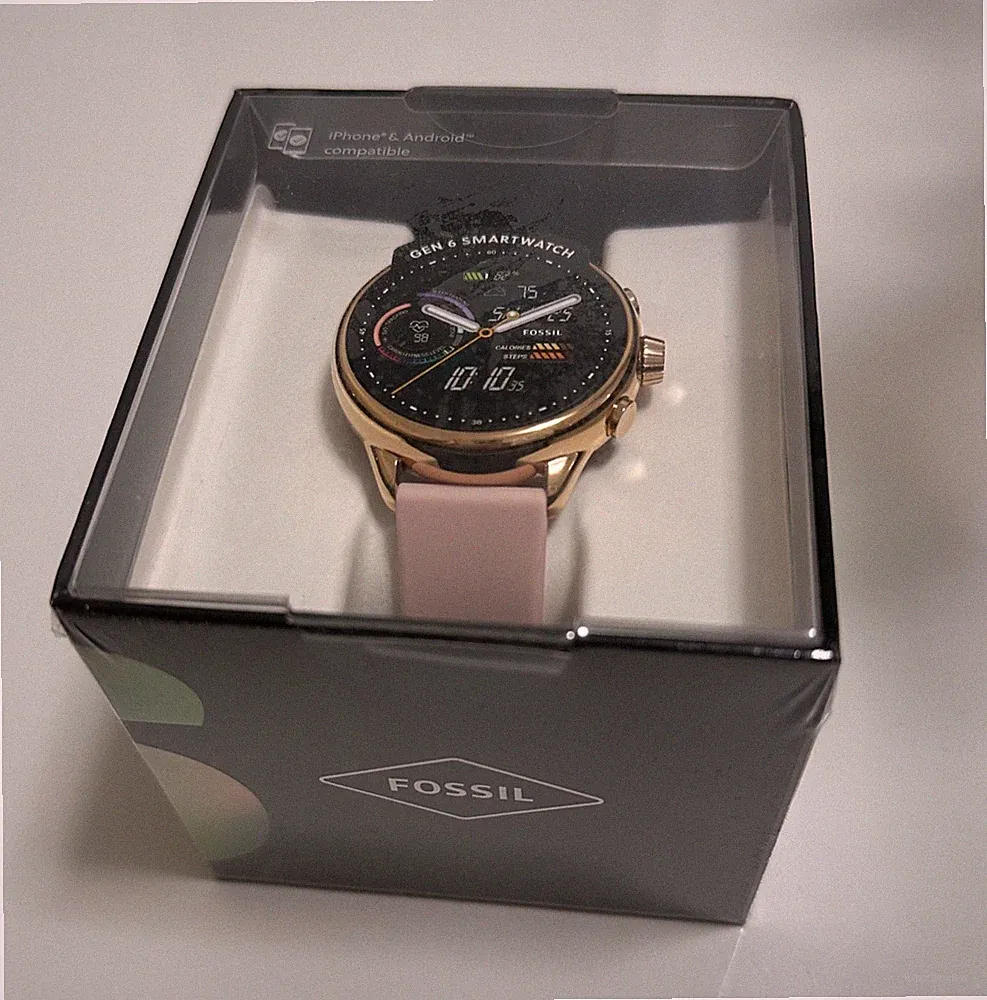 Fossil Damen Smartwatch 6 Generation Silikon Rose FTW4071