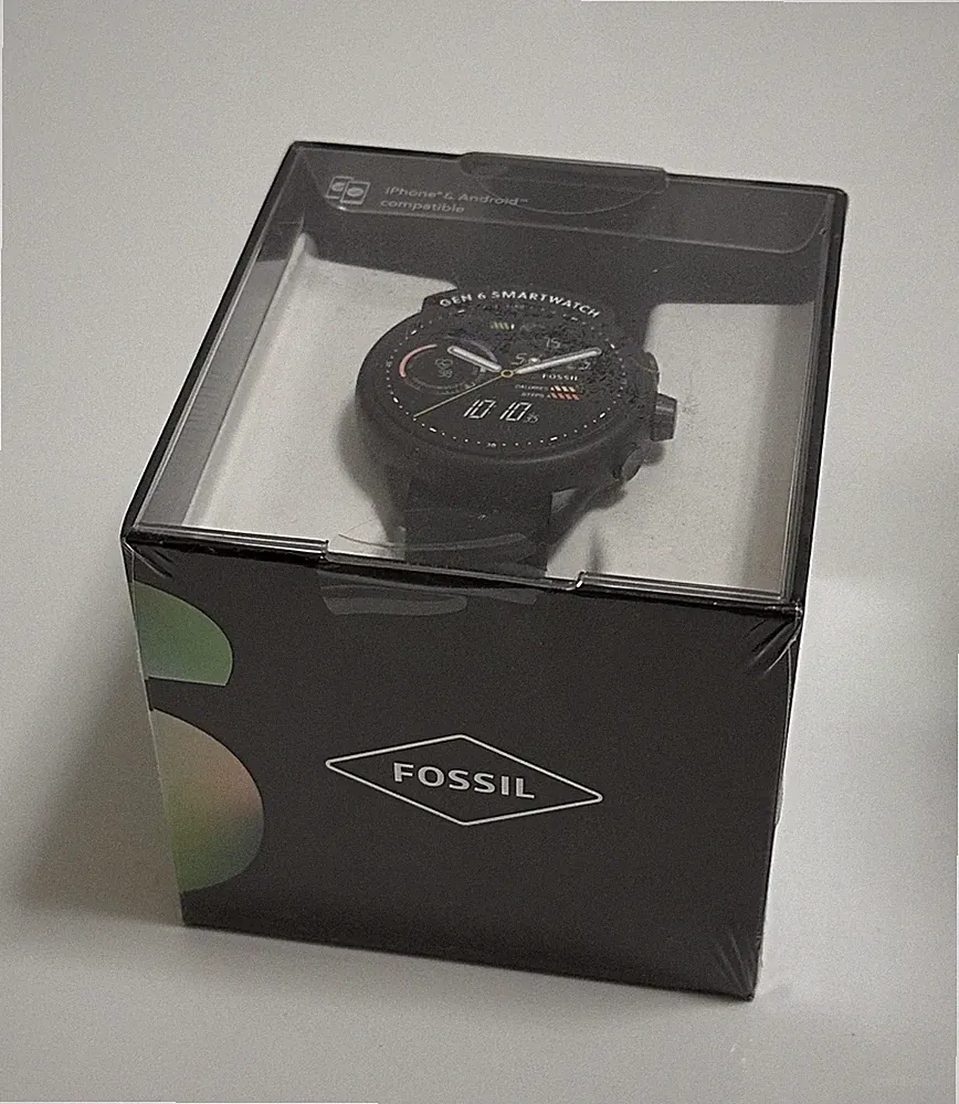 Fossil Damen Smartwatch 6 Generation Silikon Schwarz FTW4069