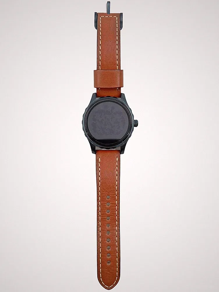 Fossil DW2a Smartwatch Herren Uhr Lederarmband Braun