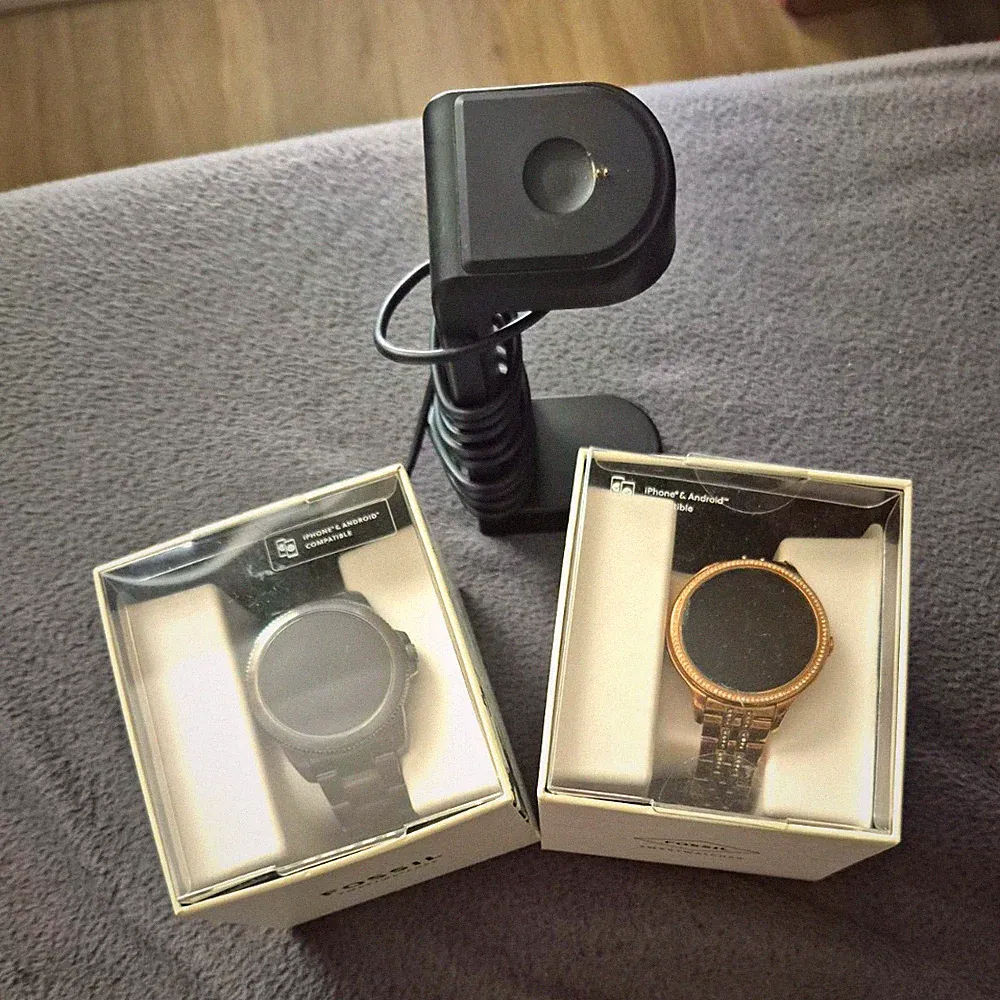 Fossil Gen 5E Smartwatch Wear OS 40 mm Edelstahlarmband, 2 Stück