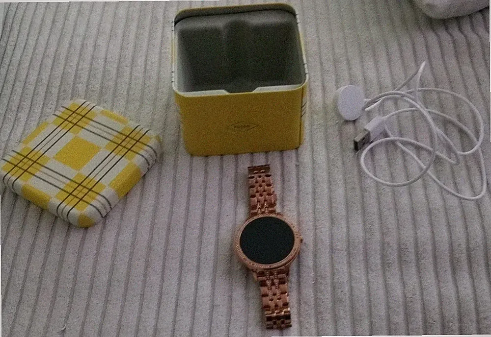 Fossil Gen5E 42mm Edelstahlgehäuse und Armband Smartwatch -Roségoldton (FTW6073)