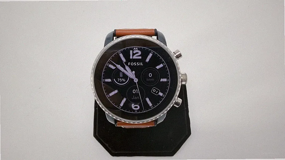 Fossil Q Explorist HR Gen 4 FTW4016 Smartwatch 45mm Leder Braun Edelstahl