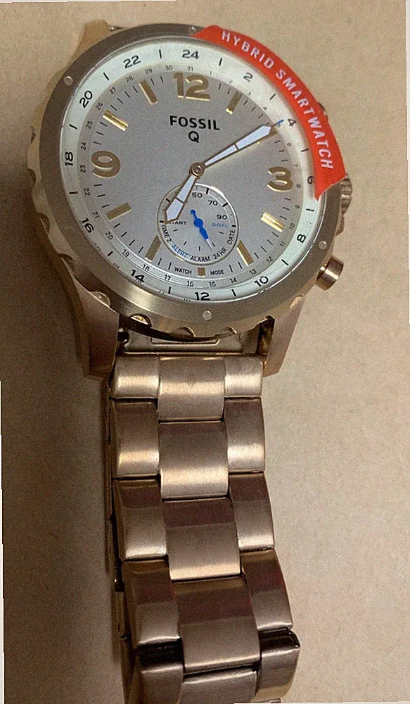 ⌚Fossil Q Hybrid Smartwatch eine goldfarbene Fossil(Modell FTW1142) Neu⌚