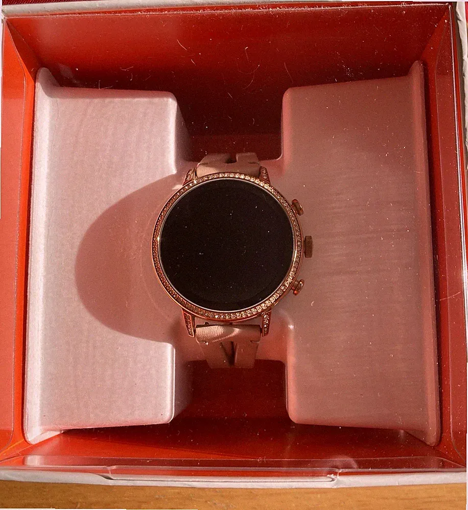 Fossil Q Venture HR Gen 4, Damen Smartwatch - Grau Rosé in OVP
