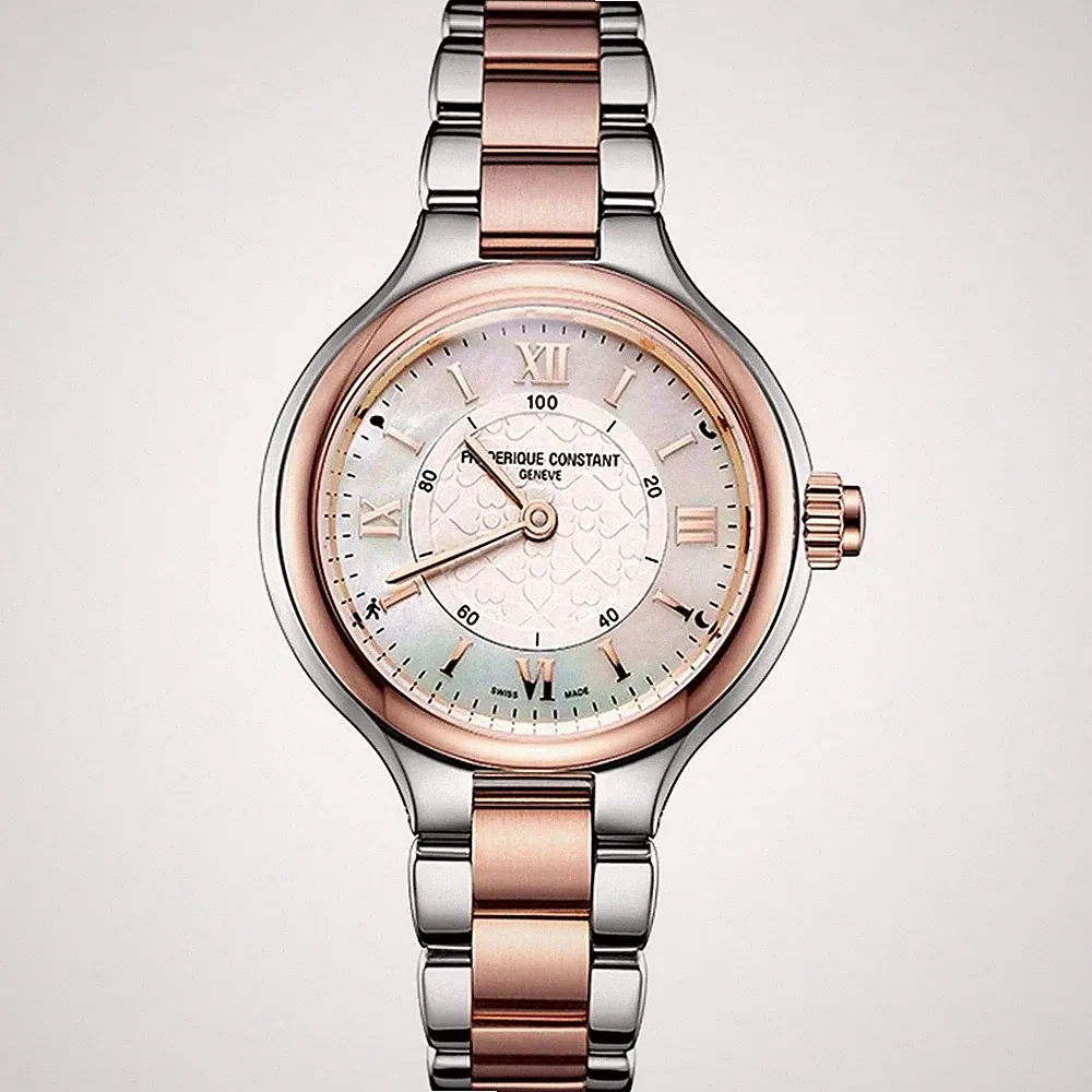 Frederique Constant Analog Damen Armbanduhr FC-281WH3ER2B