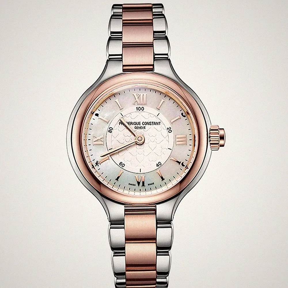 Frederique Constant Analog Damen Armbanduhr FC-281WH3ER2B