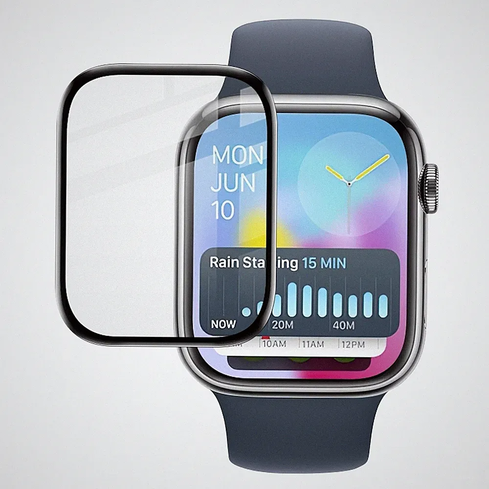 Für Apple Watch Series 11 / 10 46mm Plexiglas Display Schutz Folie Transparent