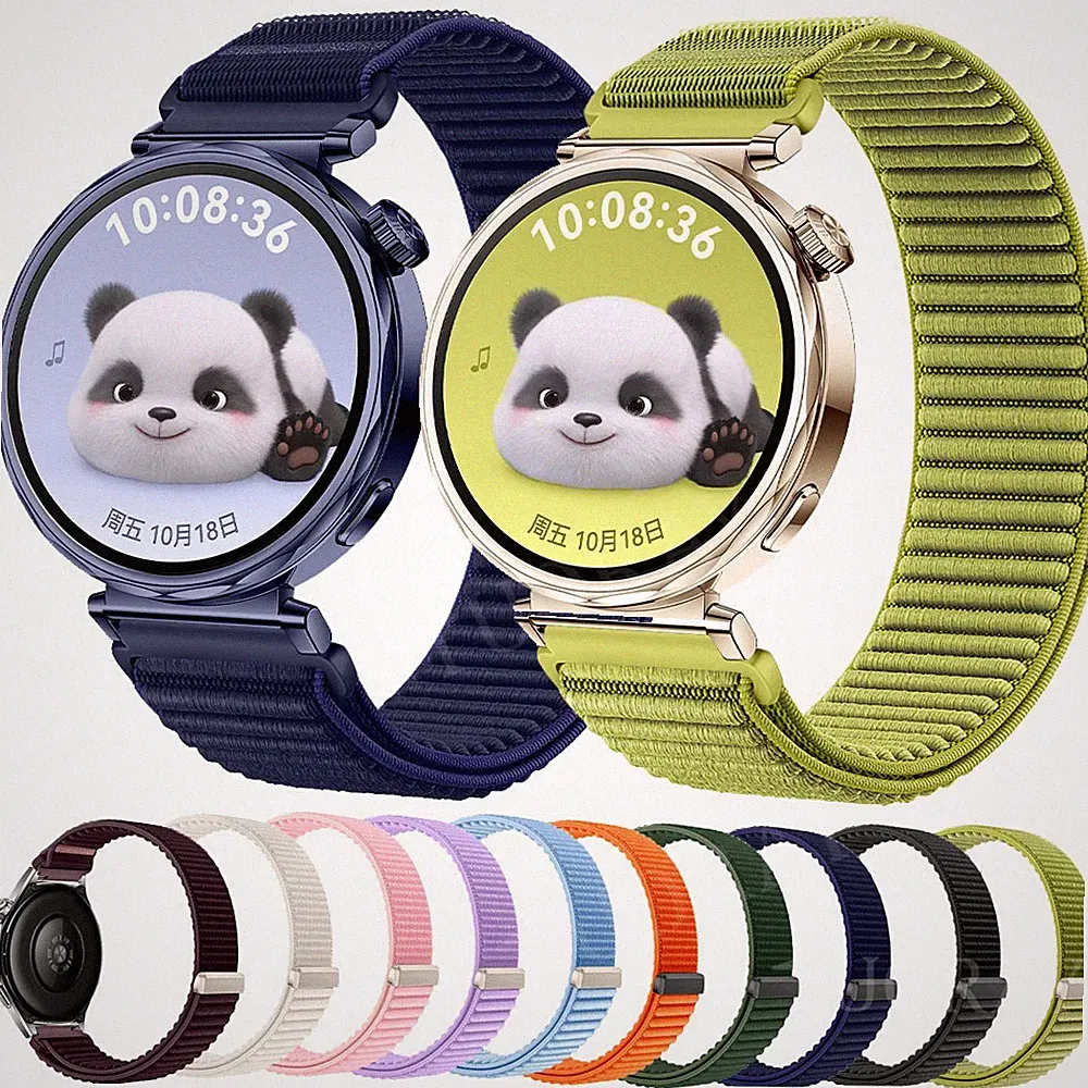 Für Garmin Venu 2S Vivomove Move 3S Vivoactive 4S Nylon Armband Ersatz Band 18mm