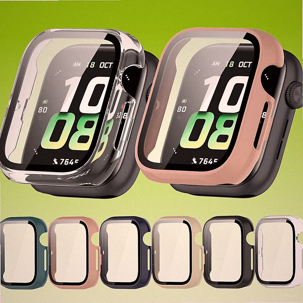 Für Honor Watch 5 Kunststoff PC Smart Watch Hülle Case + Tempered H9 Hart Glas