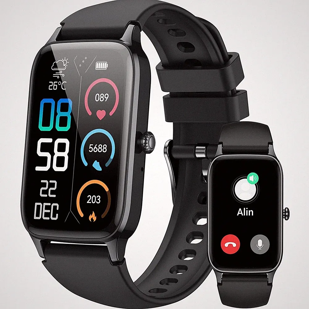 für Männer, 1,57 Zoll (Antwort/Fabrikat), 2026 neuer Fitnesstracker mit 110+ Sportmodi...