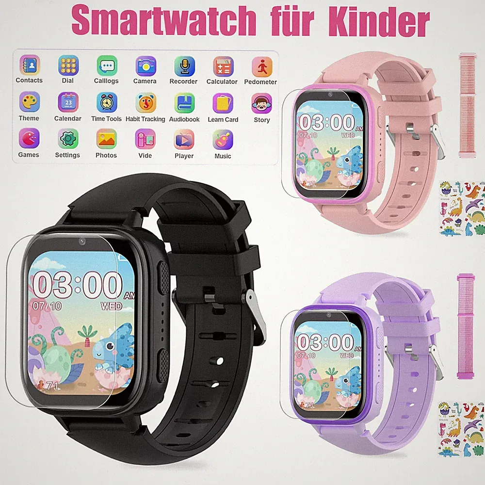 Game Smartwatch Kinder Touchscreen mit Kamera Telefon Telefon Anruf Up Geschenk