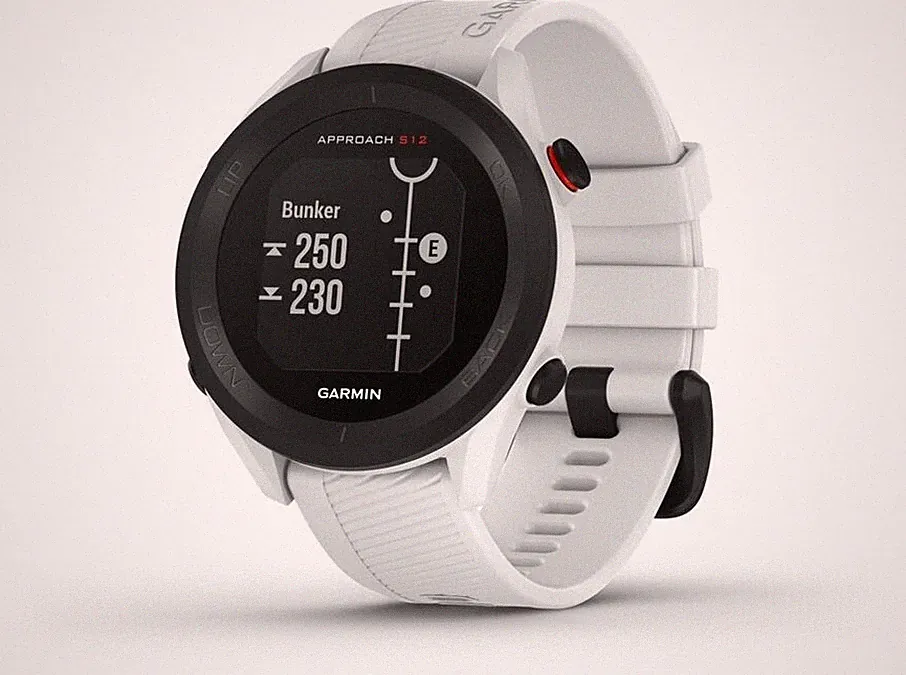 Garmin Approach S12 Weiß GPS-Golfuhr – NEU Smartwatch Wasserdicht 44mm
