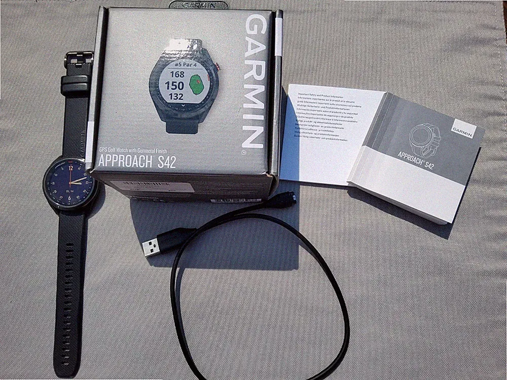 Garmin Approach S42 Golf GPS-Uhr Smartwatch Bluetooth Schwarz