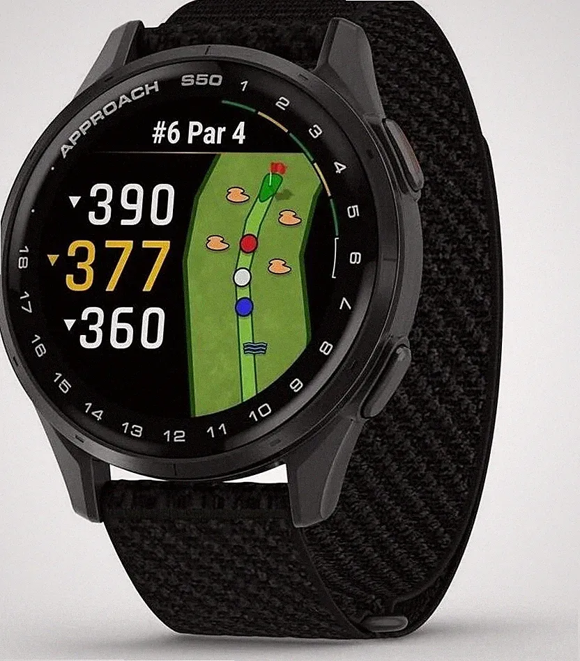 Garmin Approach S50 Schwarz – Premium GPS-Golf-Smartwatch mit AMOLED-Display