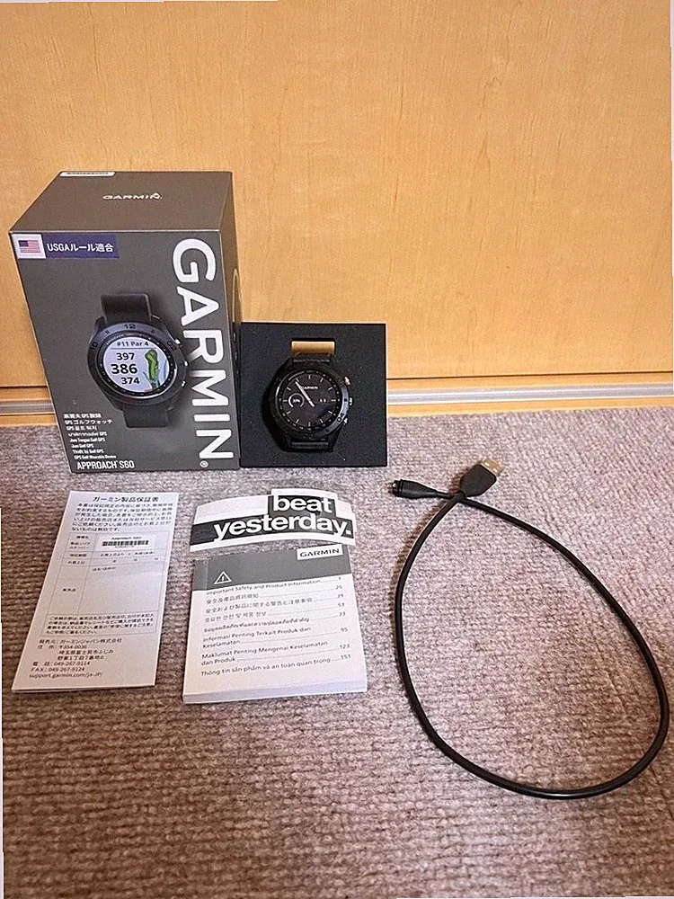 Garmin Approach S60 Golfuhr schwarz GPS-Smartwatch mit Box getestet