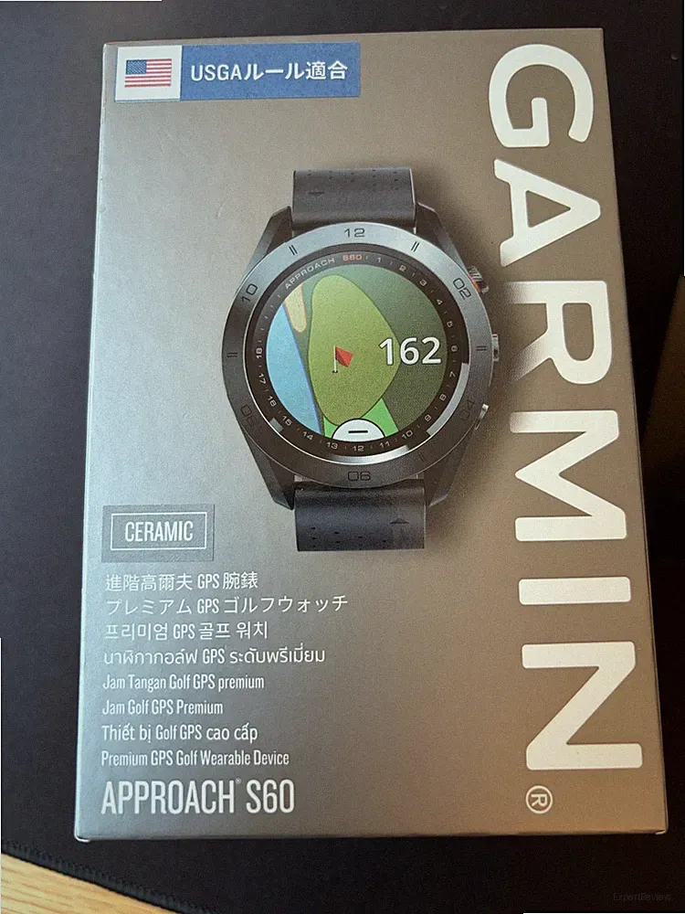 Garmin Approach S60 Premium Keramik Golfuhr Schwarz GPS Smartwatch gebraucht