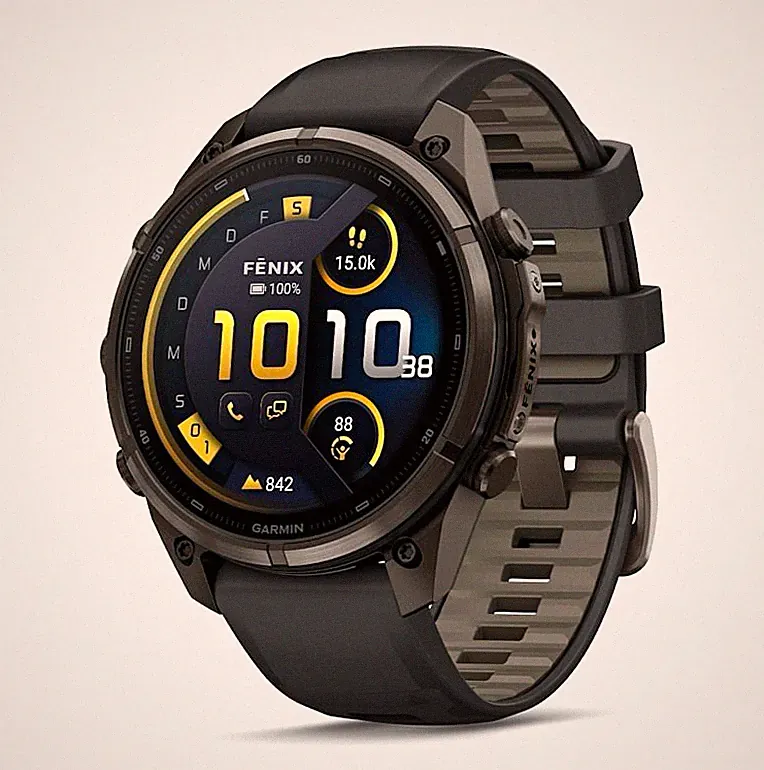 Garmin fēnix 9 Pro Smartwatch 47 mm Titan Schwarz
