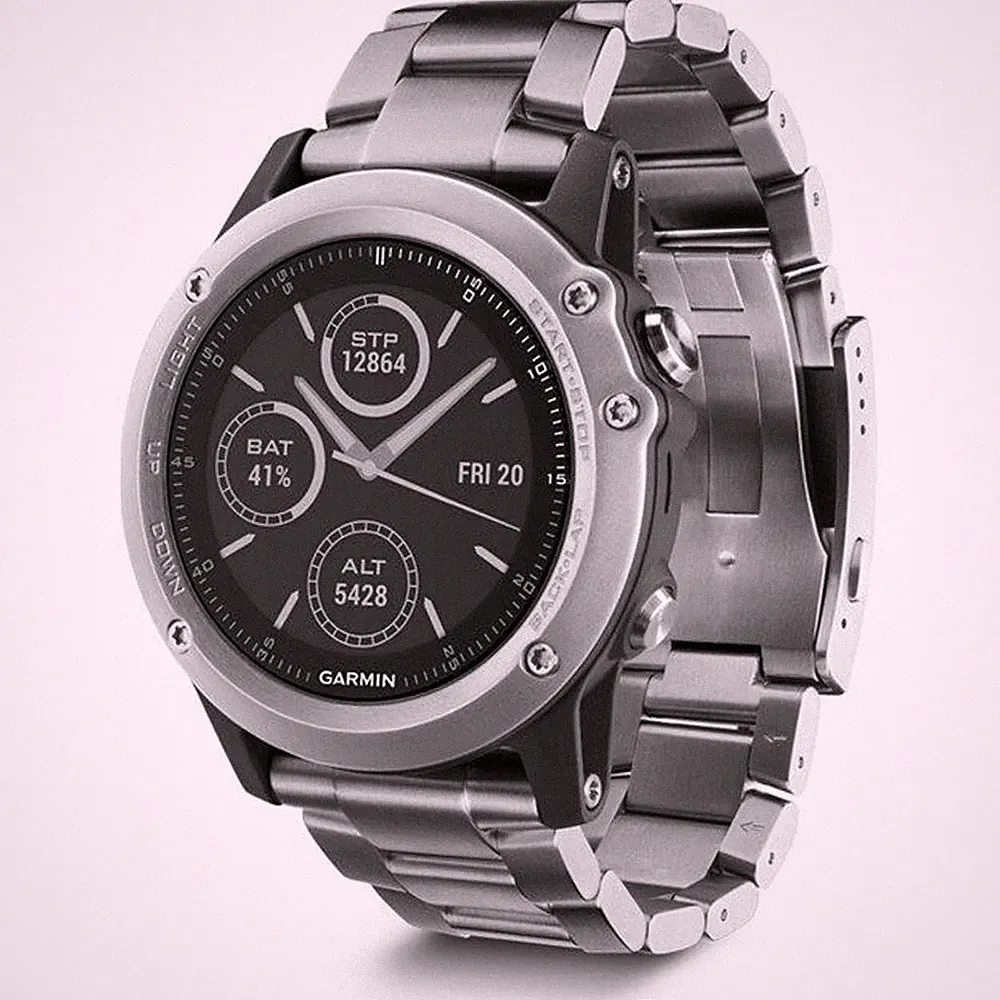 Garmin Fenix 3 Saphir Titanium GPS Multisportuhr Smartwatch Connect IQ Outdoor