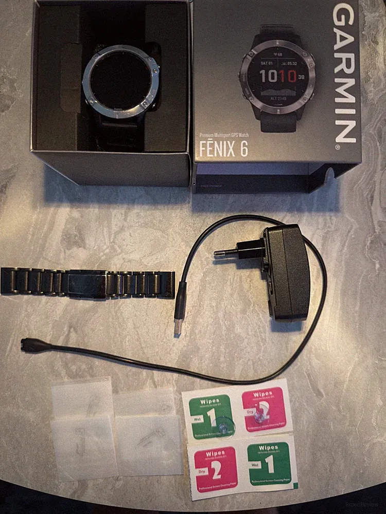Garmin Fenix 6 - Premium Multisport GPS Watch - Perfekt für den Alltag + Zubehör