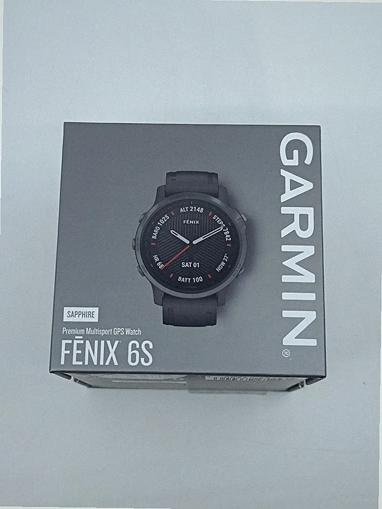 Garmin Fenix 6S Sapphire 42 mm schwarz am Silikonarmband schwarz _0,26_5