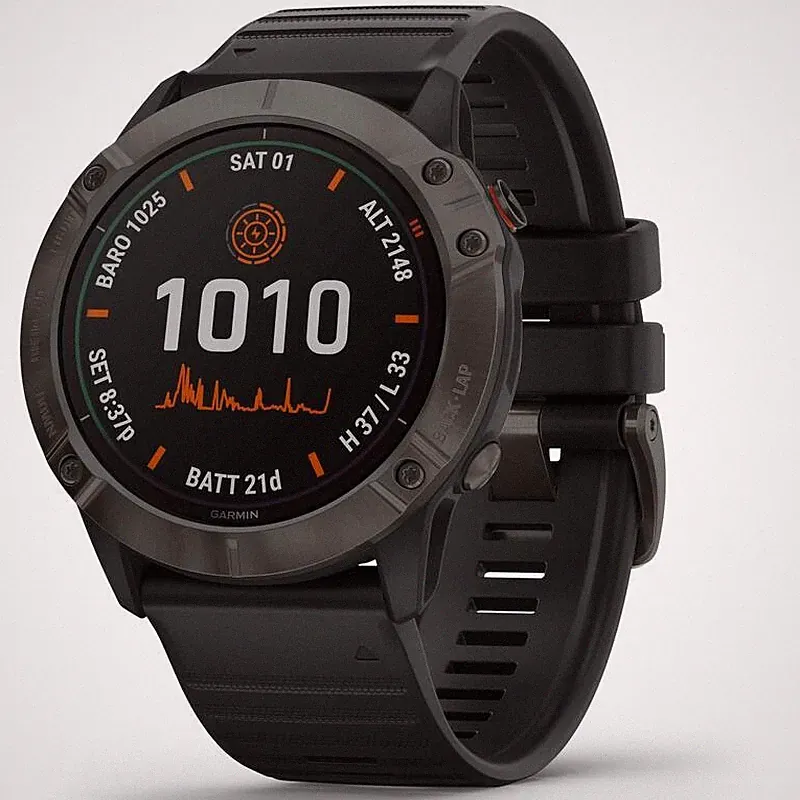 Garmin Fenix 6X Pro Solar Titanium Multisport GPS Uhr Smartwatch schwarz - Neu