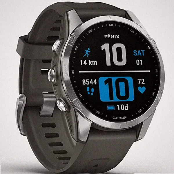 Garmin Fenix 7S GPS-Multisport-Smartwatch 42mm 16GB Bluetooth WiFi Silber in OVP