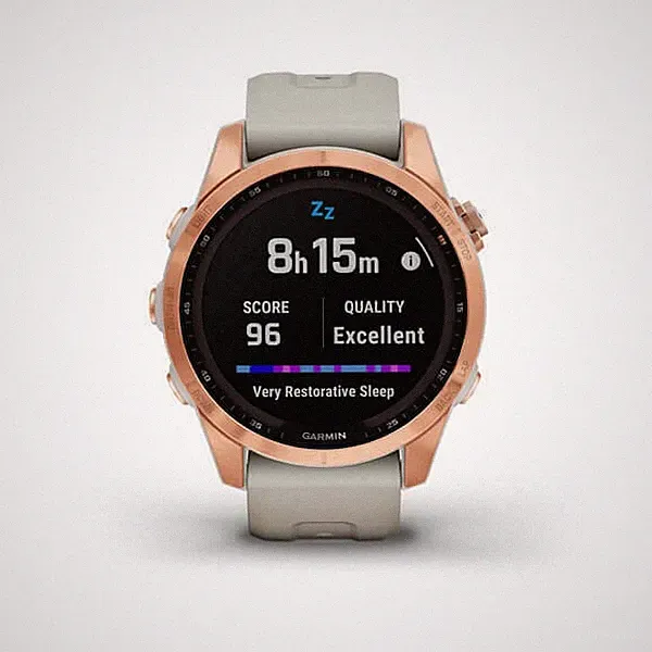 Garmin Fenix 7S Solar GPS Smartwatch 16GB WiFi Bluetooth Roségold 42mm in OVP