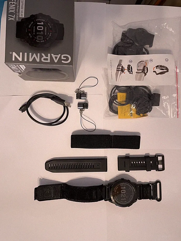 Garmin Fenix 7X 51mm Sapphire Glas Solar Multisport - Schwarz (GPS)...