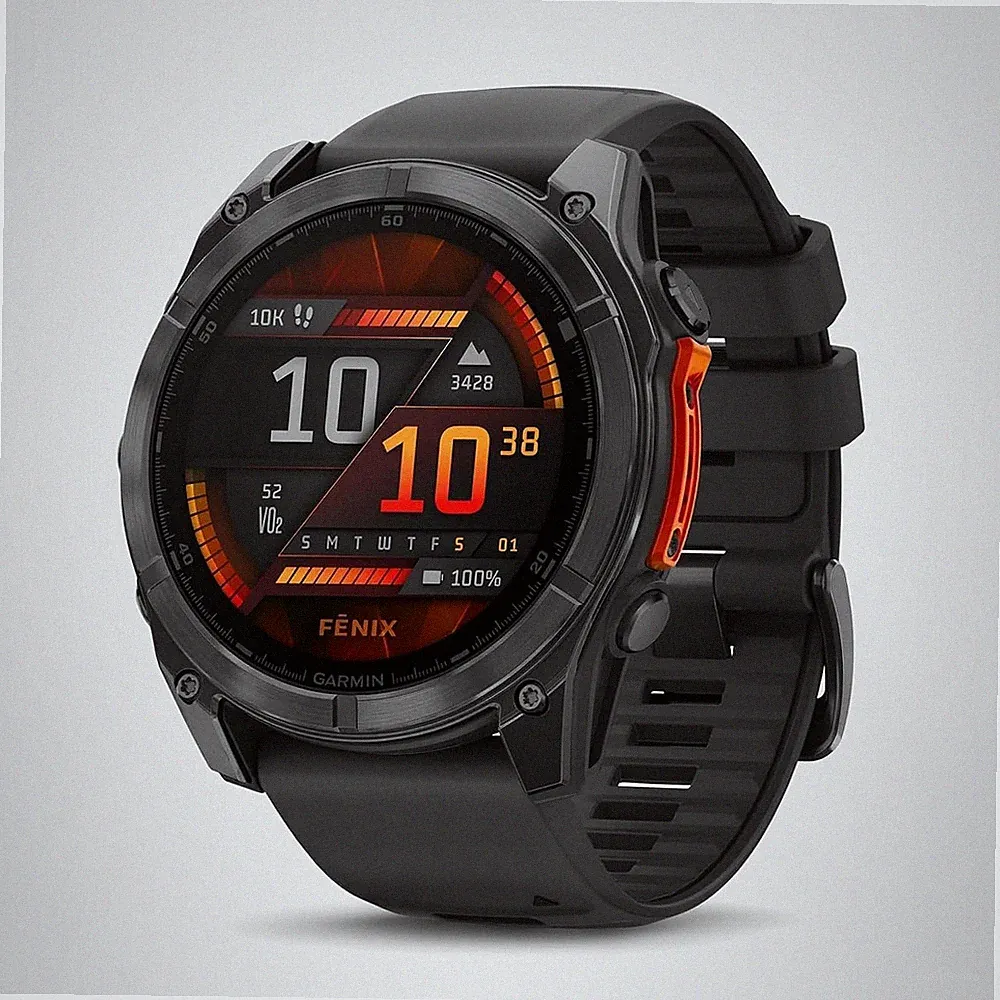 Garmin fenix 8 47mm AMOLED Smartwatch Schwarz/Schiefergrau 32GB GPS 10ATM NEU