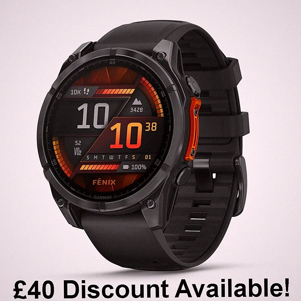 Garmin Fenix 8 AMOLED Premium Multisport GPS Smartwatch 47mm Schiefergrau - NEU