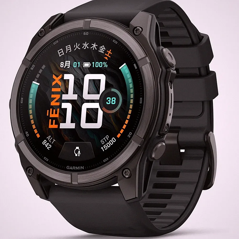 Garmin Fenix 9 Multisport Smartwatch 51mm Black Sapphire AMOLED...
